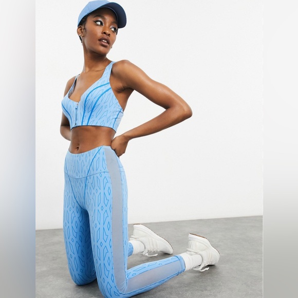 adidas x IVY PARK Blue Monogram Leggings - Picture 12 of 12